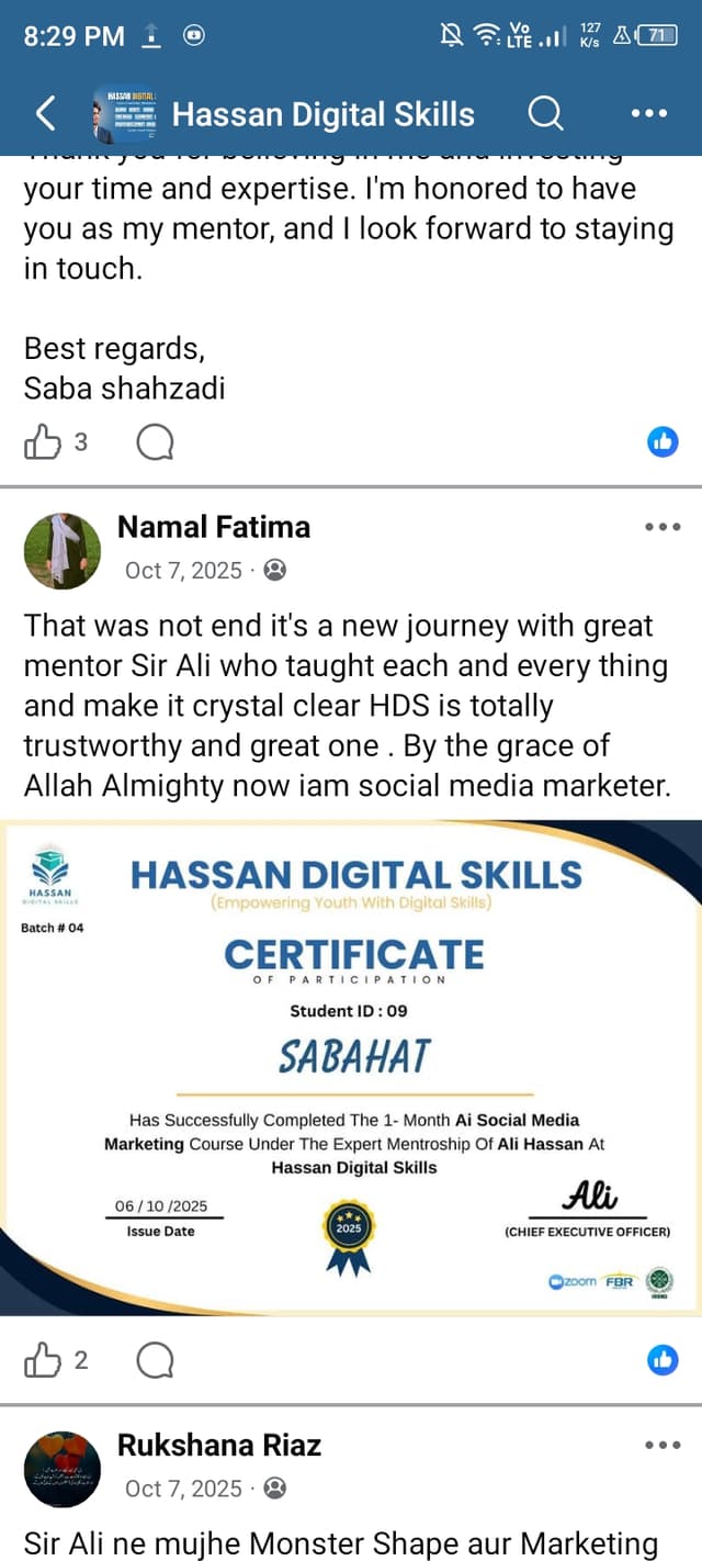 Review by Mehwish T. from Larkana
